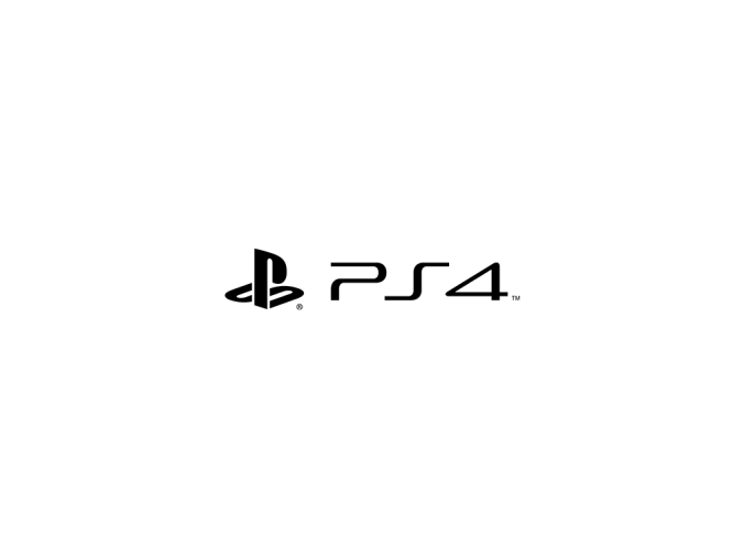 PS4游戏机标志矢量图