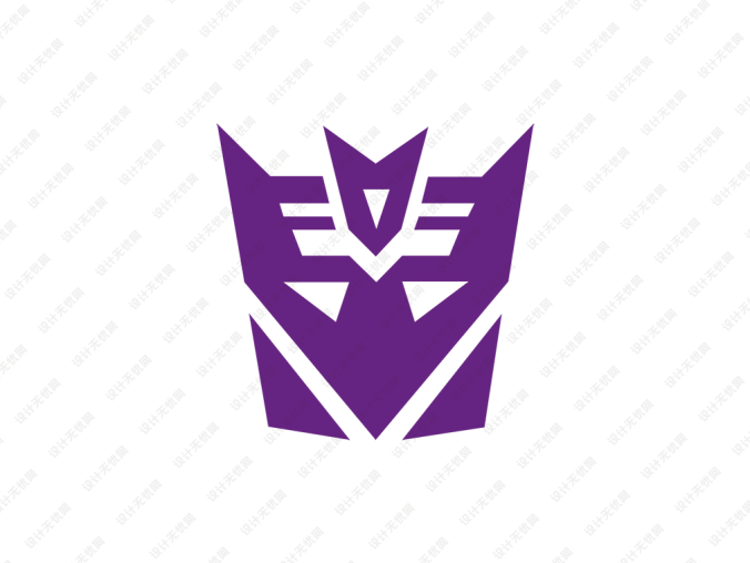 变形金刚狂派霸天虎logo标志矢量图