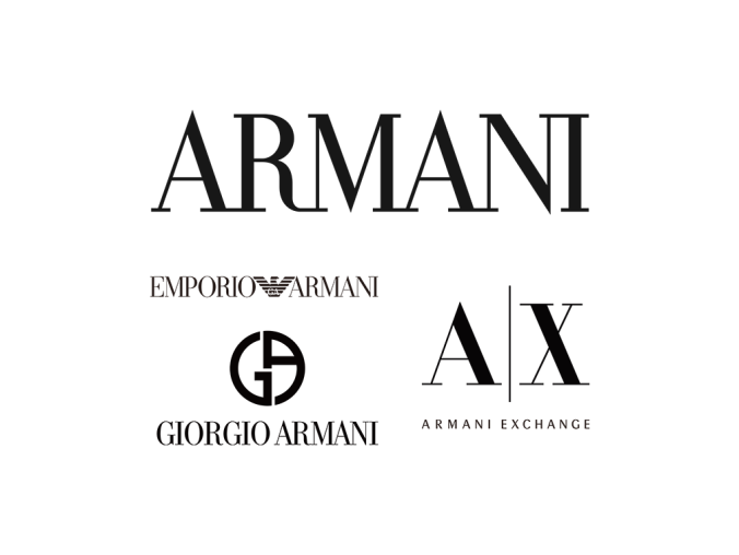 奢侈品牌阿玛尼(Giorgio Armani)标志矢量图