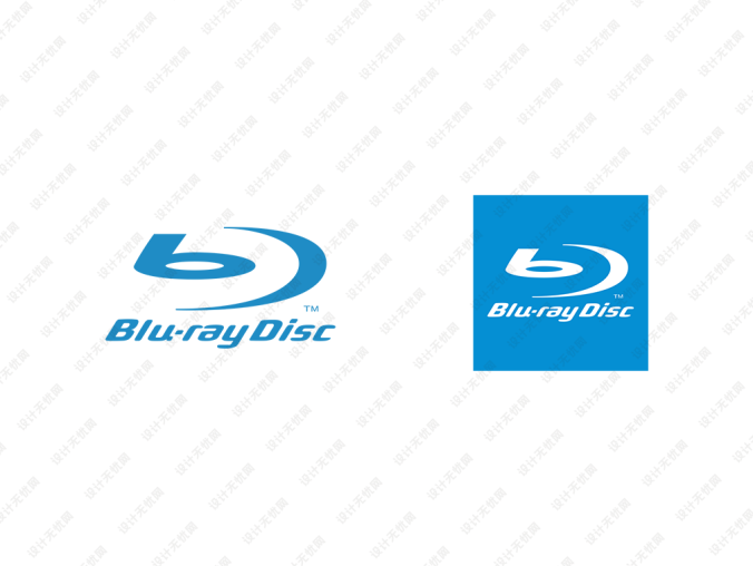 蓝光光盘(Blu-ray Disc)标志矢量图