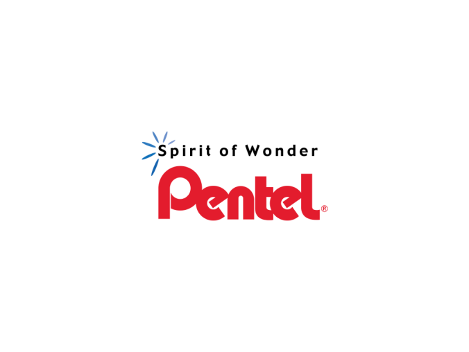 办公文具品牌:派通PENTEL文具标志矢量图