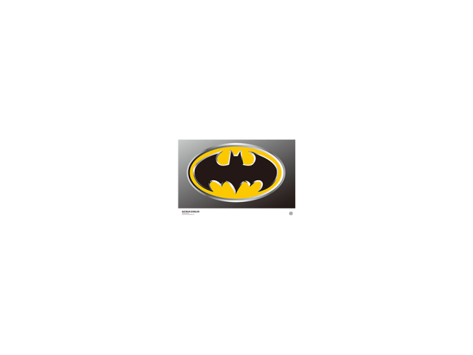 蝙蝠侠(Batman)标志矢量图