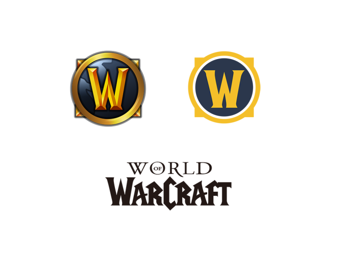 World of Warcraft魔兽世界logo图标矢量图