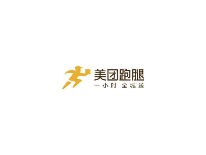 美团跑腿logo标志矢量图