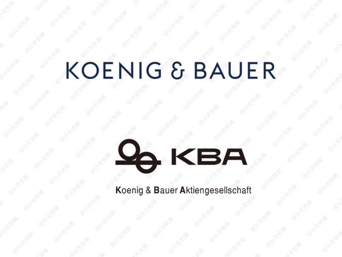印刷机品牌:KBA高宝标志矢量图