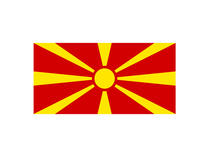 马其顿国旗矢量图