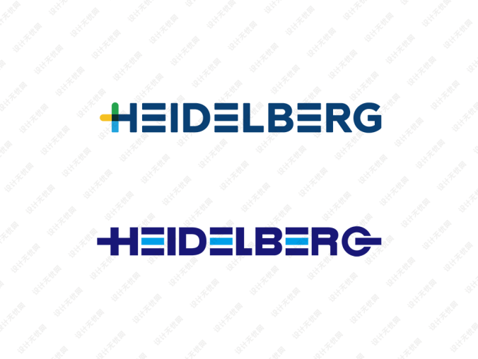 印刷机品牌:海德堡Heidelberg标志矢量图
