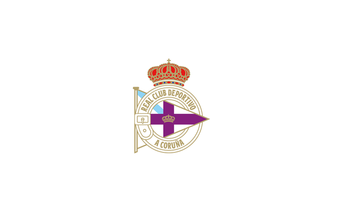 皇家拉科鲁尼亚足球俱乐部队徽logo标志矢量图