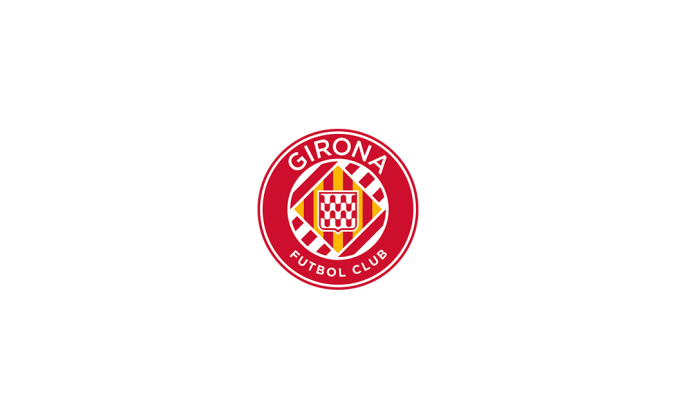 赫罗纳足球俱乐部队徽logo标志矢量图