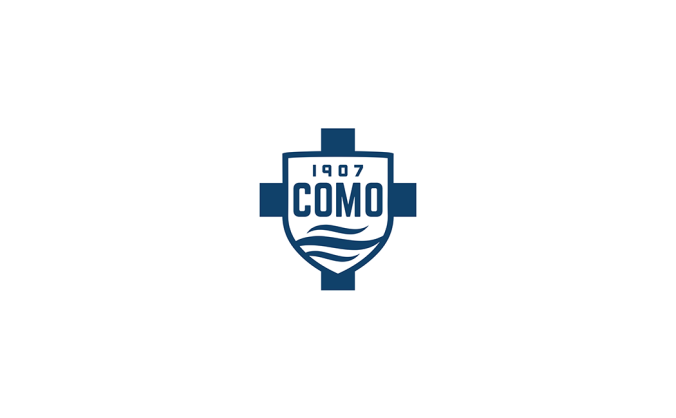 科莫1907足球俱乐部队徽logo标志矢量图