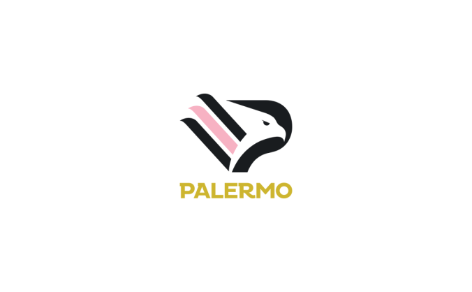 巴勒莫足球俱乐部队徽logo标志矢量图