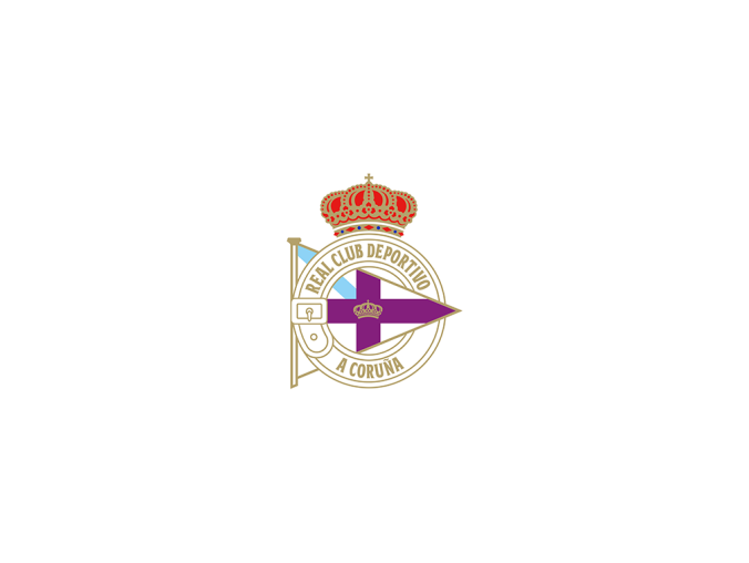 皇家拉科鲁尼亚足球俱乐部队徽logo标志矢量图