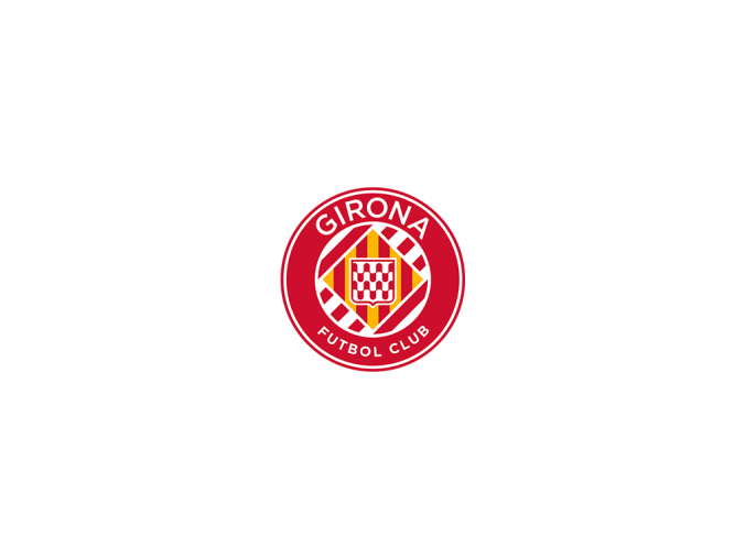 赫罗纳足球俱乐部队徽logo标志矢量图