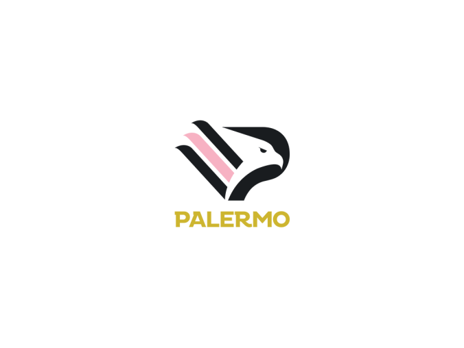 巴勒莫足球俱乐部队徽logo标志矢量图